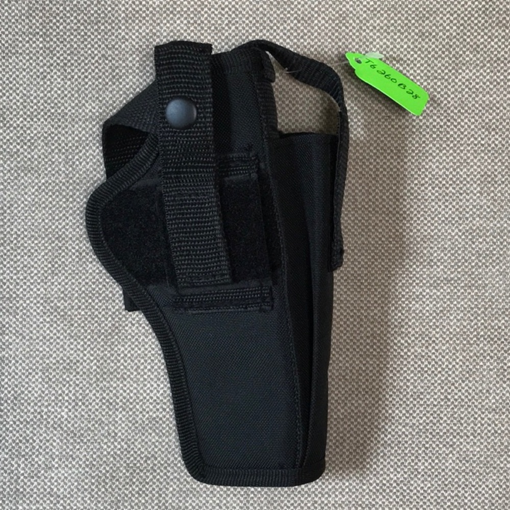 Black Ambidextrous Belt Holster with pouch Size 28